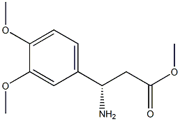 METHYL (3S)-3-AMINO-3-(3,4-DIMETHOXYPHENYL)PROPANOATE 结构式