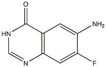 6-AMINO-7-FLUOROQUINAZOLIN-4(3H)-ONE 结构式