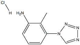 2-METHYL-3-(1H-TETRAZOL-1-YL)ANILINE HYDROCHLORIDE 结构式