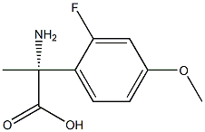 (2R)-2-Amino-2-(2-fluoro-4-methoxyphenyl)propanoic acid 结构式