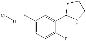 2-(2,5-二氟苯基)吡咯烷盐酸盐 结构式