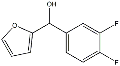 3,4-DIFLUOROPHENYL-(2-FURYL)METHANOL 结构式