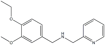 N-(4-Ethoxy-3-methoxybenzyl)-N-(pyridin-2-ylmethyl)amine 结构式