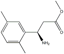 METHYL (3R)-3-AMINO-3-(2,5-DIMETHYLPHENYL)PROPANOATE 结构式