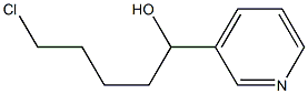 5-CHLORO-1-(3-PYRIDYL)-1-PENTANOL 结构式