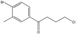 1-(4-BROMO-3-METHYLPHENYL)-4-CHLORO-1-OXOBUTANE 结构式