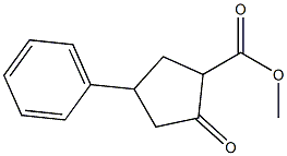 METHYL 2-OXO-4-PHENYLCYCLOPENTANECARBOXYLATE 结构式