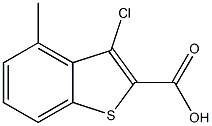 3-CHLORO-4-METHYL-1-BENZOTHIOPHENE-2-CARBOXYLIC ACID 结构式
