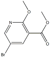 5-溴-2-甲氧基烟酰甲酯 结构式