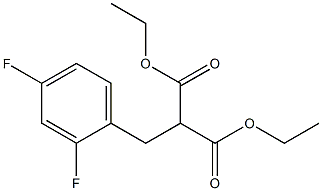 DIETHYL 2,4-DIFLUOROBENZYLMALONATE 结构式