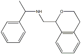 N-(3,4-DIHYDRO-1H-ISOCHROMEN-1-YLMETHYL)-1-PHENYLETHANAMINE 结构式