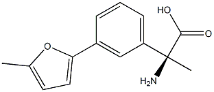 (2S)-2-Amino-2-[3-(5-methyl(2-furyl))phenyl]propanoic acid 结构式