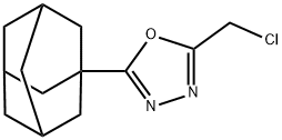 2-(1-金刚烷基)-5-(氯甲基)-1,3,4-恶二唑 结构式