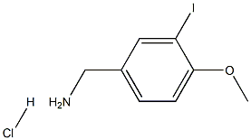 3-IODO-4-METHOXYBENZYLAMINE HYDROCHLORIDE 结构式