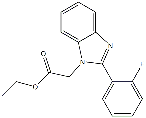 [2-(2-FLUORO-PHENYL)-BENZOIMIDAZOL-1-YL]-ACETIC ACID ETHYL ESTER 结构式