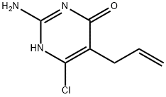 5-ALLYL-2-AMINO-6-CHLORO-4-PYRIMIDINOL 结构式