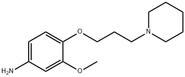 3-METHOXY-4-(3-PIPERIDIN-1-YLPROPOXY)ANILINE 结构式