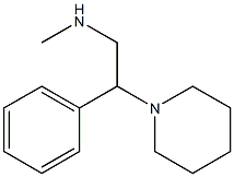 METHYL-(2-PHENYL-2-PIPERIDIN-1-YL-ETHYL)-AMINE 结构式