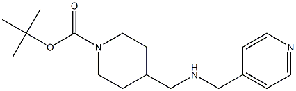 1-BOC-4-([(PYRIDIN-4-YLMETHYL)-AMINO]-METHYL)-PIPERIDINE 结构式