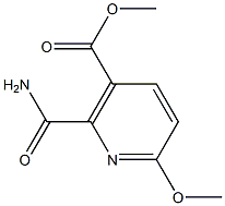 Methyl 2-(aminocarbonyl)-6-methoxynicotinate 结构式