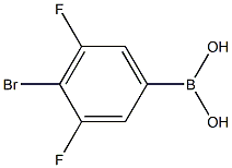 4-BROMO-3,5-DIFLUOROBENZENEBORONIC ACID 结构式