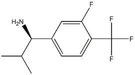 (1R)-1-[3-FLUORO-4-(TRIFLUOROMETHYL)PHENYL]-2-METHYLPROPYLAMINE 结构式