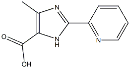 5-METHYL-2-PYRIDIN-2-YL-3H-IMIDAZOLE-4-CARBOXYLIC ACID 结构式