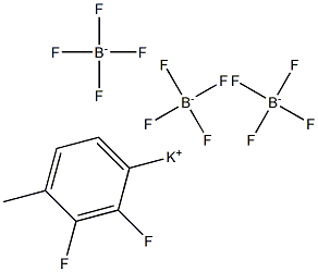 potassium (2,3-difluoro-4-methylphenyl)trifluoroborate 结构式