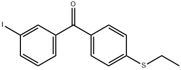 4-ETHYLTHIO-3'-IODOBENZOPHENONE 结构式
