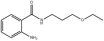 2-氨基-N-(3-乙氧基丙基)苯甲酰胺 结构式