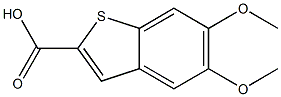 5,6-DIMETHOXYBENZOTHIOPHENE-2-CARBOXYLIC ACID 结构式