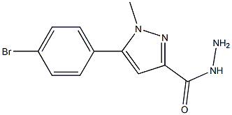 5-(4-BROMOPHENYL)-1-METHYL-1H-PYRAZOLE-3-CARBOHYDRAZIDE 结构式