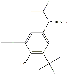 4-((1S)-1-AMINO-2-METHYLPROPYL)-2,6-BIS(TERT-BUTYL)PHENOL 结构式