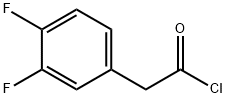 3,4-二氟苯乙酰氯 结构式