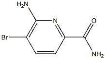 6-Amino-5-bromopyridine-2-carboxamide 结构式