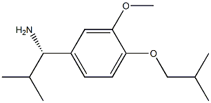 (1S)-1-[3-METHOXY-4-(2-METHYLPROPOXY)PHENYL]-2-METHYLPROPYLAMINE 结构式