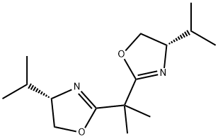 2,2-双((4S)-(–)-4-异丙基噁唑啉)丙烷 结构式