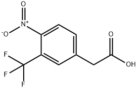 4-NITRO-3-TRIFLUOROMETHYL-PHENYLACETIC ACID 结构式