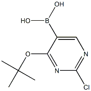 4-TERT-BUTOXY-2-CHLOROPYRIMIDIN-5-YLBORONIC ACID 结构式