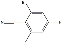 2-BROMO-4-FLUORO-6-METHYLBENZONITRILE 结构式