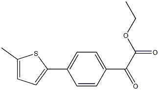 ETHYL 4-(5-METHYL-2-THIENYL)BENZOYLFORMATE 结构式