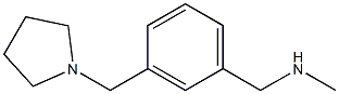 N-METHYL-3-(PYRROLIDIN-1-YLMETHYL)BENZYLAMINE 结构式