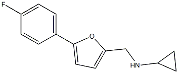 N-((5-(4-FLUOROPHENYL)-2-FURYL)METHYL)CYCLOPROPANAMINE 结构式