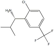 (1S)-1-[2-CHLORO-5-(TRIFLUOROMETHYL)PHENYL]-2-METHYLPROPYLAMINE 结构式