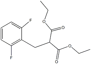 DIETHYL 2,6-DIFLUOROBENZYLMALONATE 结构式