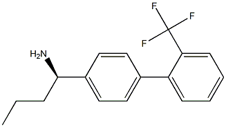 (1R)-1-(4-[2-(TRIFLUOROMETHYL)PHENYL]PHENYL)BUTYLAMINE 结构式