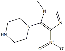 1-(1-METHYL-4-NITRO-1H-IMIDAZOL-5-YL)PIPERAZINE 结构式