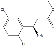 METHYL (3R)-3-AMINO-3-(2,5-DICHLOROPHENYL)PROPANOATE 结构式