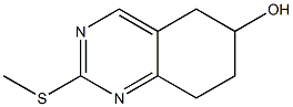 5,6,7,8-TETRAHYDRO-6-HYDROXY-2-(METHYLTHIO)QUINAZOLINE 结构式