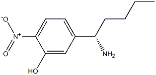 5-((1S)-1-AMINOPENTYL)-2-NITROPHENOL 结构式